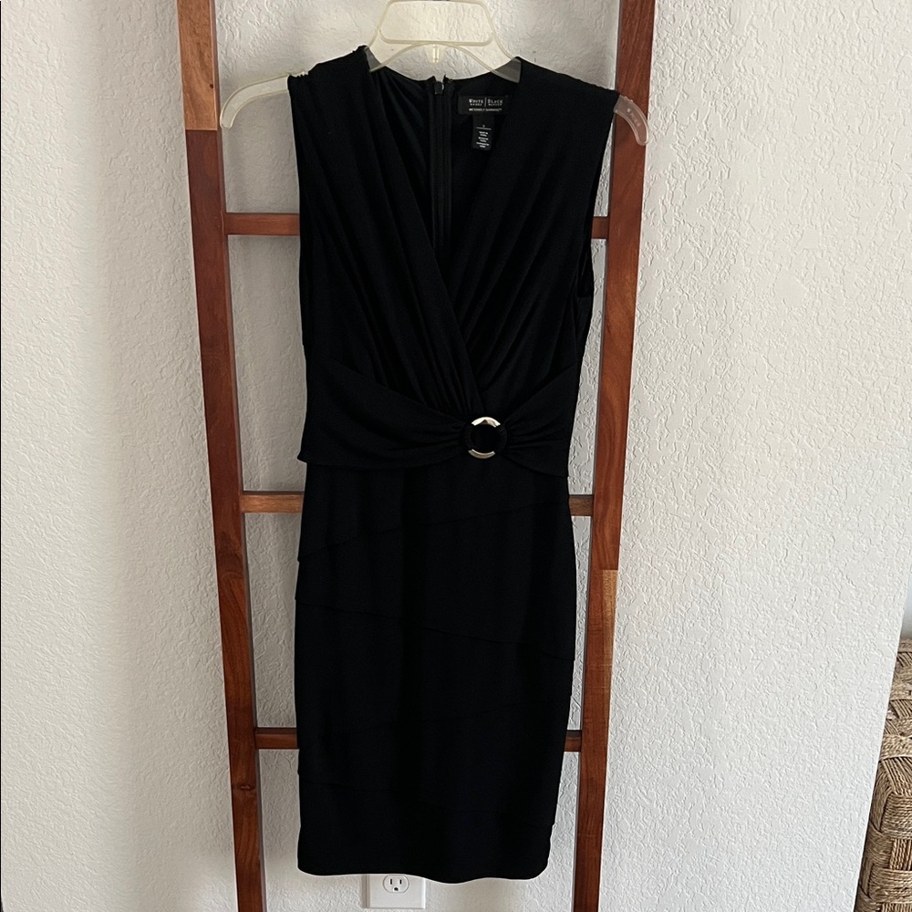 White House Black Market Black Midi Dress
